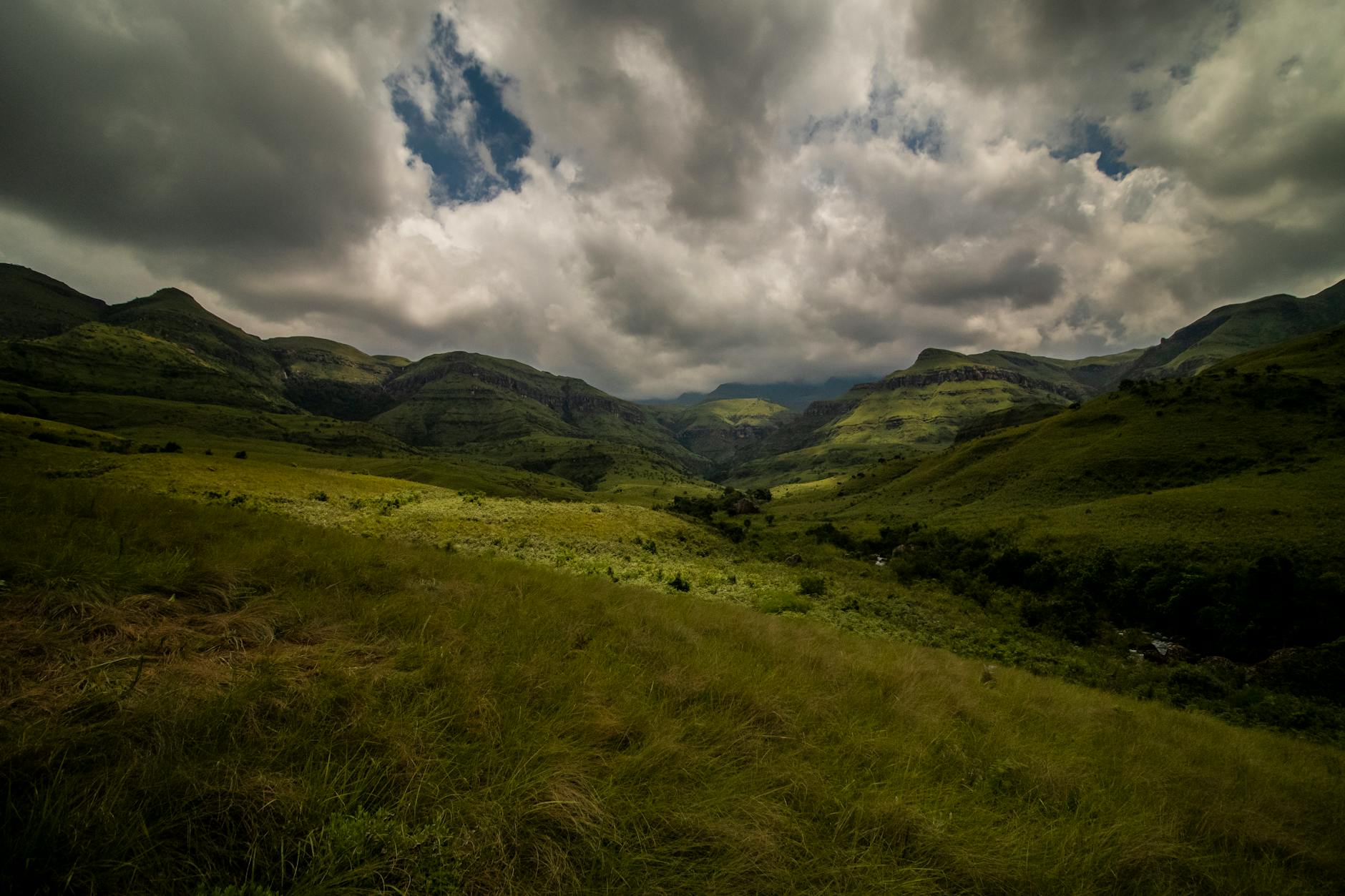 Dramatic landscape panorama of Laikipia Kenya plateau for photography