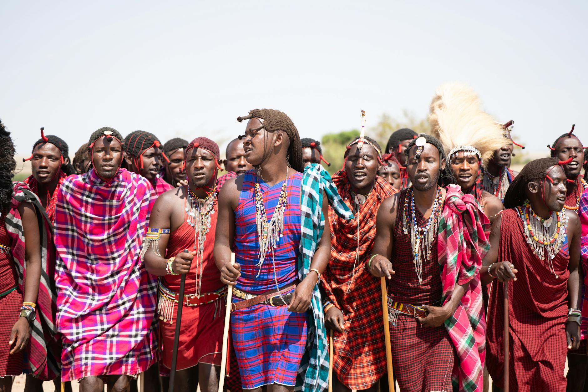 A Maasai warrior in traditional dress representing the community-owned conservancies of Laikipia Kenya