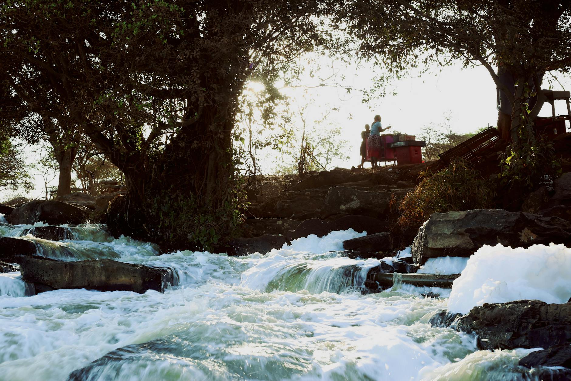 Mukutan Conservancy waterfall plunge pool Laikipia