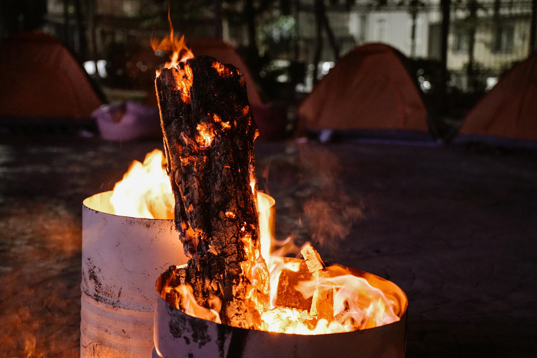 Camping safari Laikipia Kenya tents campfire
