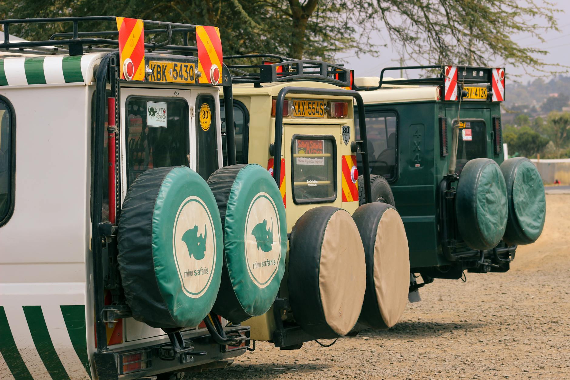 Entering a Laikipia conservancy on safari