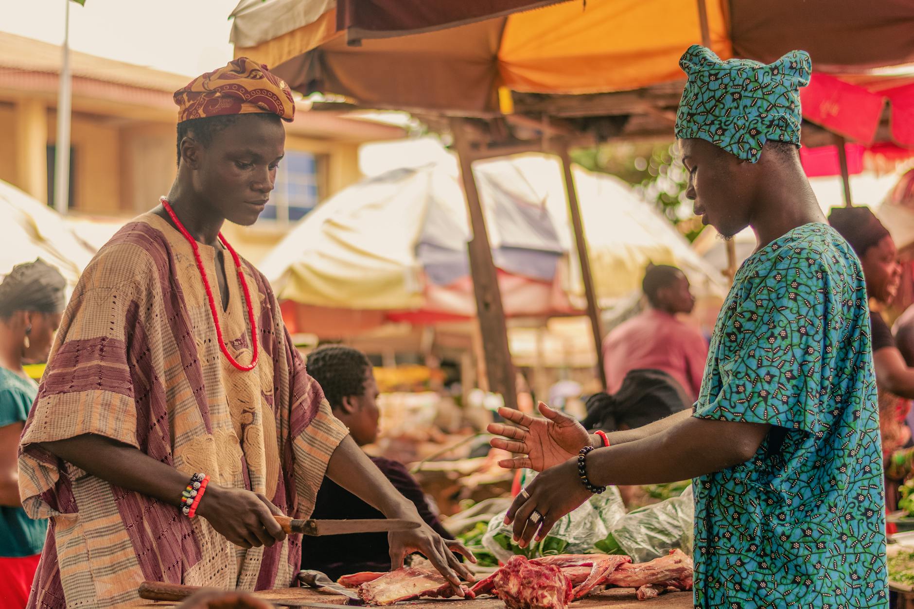 Shopping in Nanyuki Kenya at the local markets
