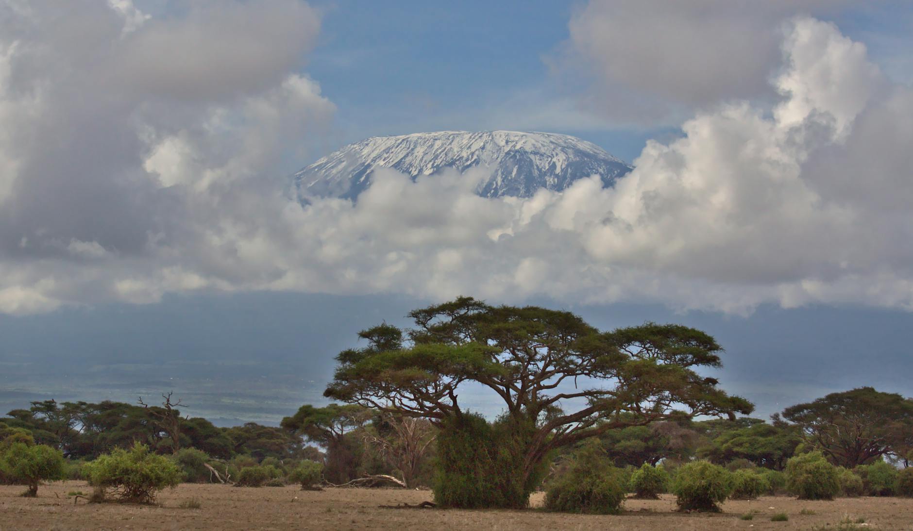 Mount Kenya peak view Laikipia plateau highlands